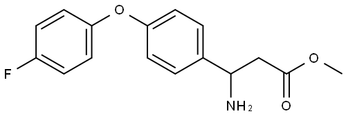 METHYL 3-AMINO-3-[4-(4-FLUOROPHENOXY)PHENYL]PROPANOATE Structure