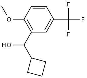 α-Cyclobutyl-2-methoxy-5-(trifluoromethyl)benzenemethanol Structure