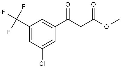 Methyl 3-chloro-β-oxo-5-(trifluoromethyl)benzenepropanoate Structure