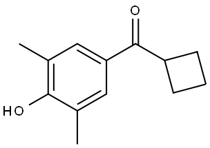 Cyclobutyl(4-hydroxy-3,5-dimethylphenyl)methanone Structure