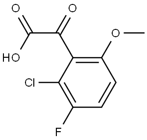 2-Chloro-3-fluoro-6-methoxy-α-oxobenzeneacetic acid Structure