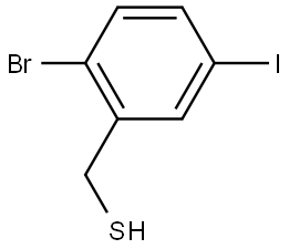 2-Bromo-5-iodobenzenemethanethiol Structure