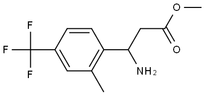 METHYL 3-AMINO-3-[2-METHYL-4-(TRIFLUOROMETHYL)PHENYL]PROPANOATE Structure
