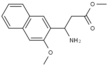 METHYL 3-AMINO-3-(3-METHOXYNAPHTHALEN-2-YL)PROPANOATE Structure