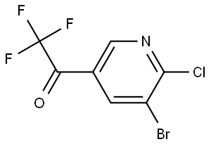 1-(5-Bromo-6-chloropyridin-3-yl)-2,2,2-trifluoroethanone Structure