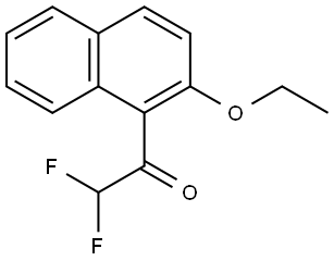 1-(2-Ethoxynaphthalen-1-yl)-2,2-difluoroethanone Structure