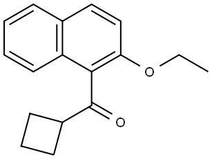 Cyclobutyl(2-ethoxy-1-naphthalenyl)methanone Structure