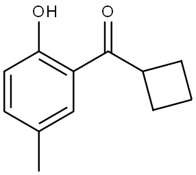 Cyclobutyl(2-hydroxy-5-methylphenyl)methanone Structure