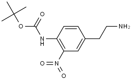 N-Boc-4-(2-aminoethyl)-2-nitroaniline Structure