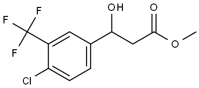 Methyl 4-chloro-β-hydroxy-3-(trifluoromethyl)benzenepropanoate Structure