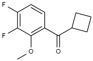 Cyclobutyl(3,4-difluoro-2-methoxyphenyl)methanone Structure