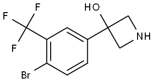 3-[4-Bromo-3-(trifluoromethyl)phenyl]-3-azetidinol Structure