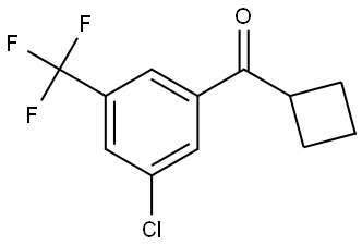 3-Chloro-5-(trifluoromethyl)phenyl]cyclobutylmethanone Structure