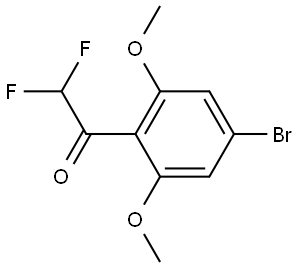 1-(4-bromo-2,6-dimethoxyphenyl)-2,2-difluoroethanone Structure