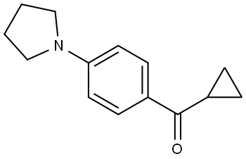 cyclopropyl(4-(pyrrolidin-1-yl)phenyl)methanone Structure