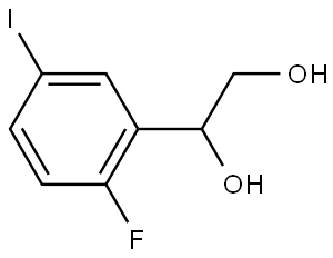 1-(2-Fluoro-5-iodophenyl)-1,2-ethanediol Structure