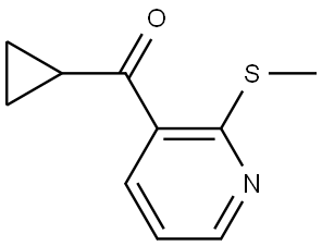 Cyclopropyl[2-(methylthio)-3-pyridinyl]methanone Structure