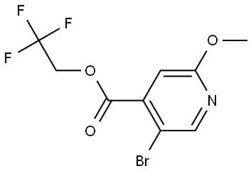 2,2,2-Trifluoroethyl 5-bromo-2-methoxy-4-pyridinecarboxylate Structure