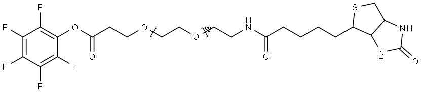 Biotin-PEG36-PFP ester Structure