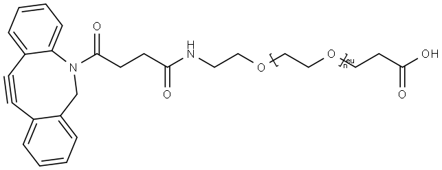 DBCO-PEG12-acid Structure