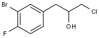 3-Bromo-α-(chloromethyl)-4-fluorobenzeneethanol Structure