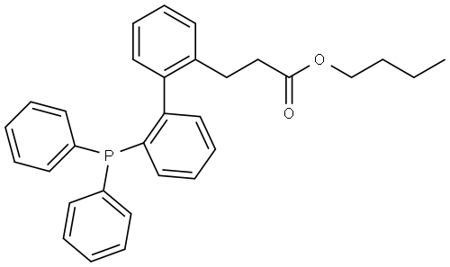 butyl 3-(2'-(diphenylphosphanyl)-[1,1'-biphenyl]-2-yl)propanoate Structure