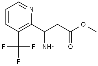 METHYL 3-AMINO-3-[3-(TRIFLUOROMETHYL)PYRIDIN-2-YL]PROPANOATE Structure