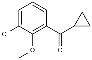 (3-Chloro-2-methoxyphenyl)cyclopropylmethanone Structure