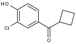 (3-Chloro-4-hydroxyphenyl)cyclobutylmethanone Structure