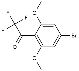 1-(4-Bromo-2,6-dimethoxyphenyl)-2,2,2-trifluoroethanone 구조식 이미지