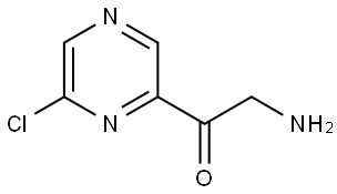 Ethanone, 2-amino-1-(6-chloro-2-pyrazinyl)- Structure