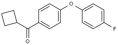 Cyclobutyl[4-(4-fluorophenoxy)phenyl]methanone Structure