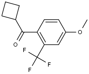 Cyclobutyl[4-methoxy-2-(trifluoromethyl)phenyl]methanone Structure