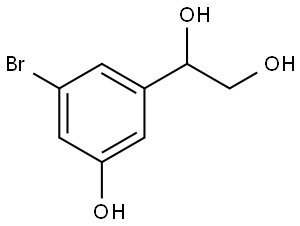 1-(3-Bromo-5-hydroxyphenyl)-1,2-ethanediol Structure