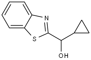 α-Cyclopropyl-2-benzothiazolemethanol Structure