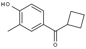 Cyclobutyl(4-hydroxy-3-methylphenyl)methanone Structure