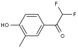 2,2-Difluoro-1-(4-hydroxy-3-methylphenyl)ethanone Structure