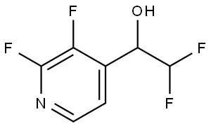 α-(Difluoromethyl)-2,3-difluoro-4-pyridinemethanol Structure