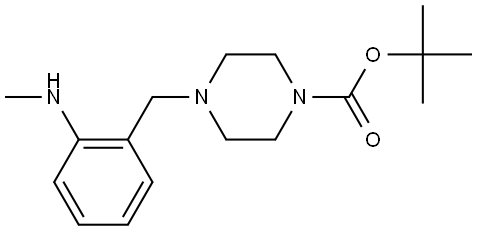 tert-butyl 4-(2-(methylamino)benzyl)piperazine-1-carboxylate Structure