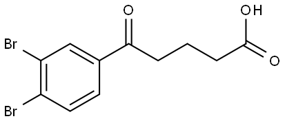 3,4-Dibromo-δ-oxobenzenepentanoic acid Structure