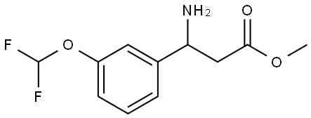 METHYL 3-AMINO-3-[3-(DIFLUOROMETHOXY)PHENYL]PROPANOATE Structure