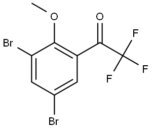 1-(3,5-Dibromo-2-methoxyphenyl)-2,2,2-trifluoroethanone Structure