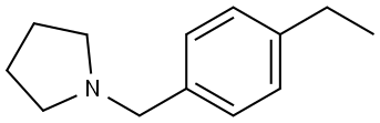 1-[(4-Ethylphenyl)methyl]pyrrolidine Structure