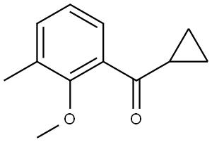 cyclopropyl(2-methoxy-3-methylphenyl)methanone Structure