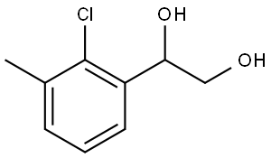 1-(2-Chloro-3-methylphenyl)-1,2-ethanediol Structure