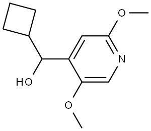 cyclobutyl(2,5-dimethoxypyridin-4-yl)methanol Structure