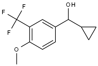 α-Cyclopropyl-4-methoxy-3-(trifluoromethyl)benzenemethanol 구조식 이미지