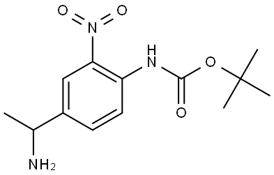 N-Boc-4-(1-aminoethyl)-2-nitroaniline Structure