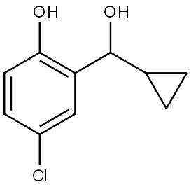 5-Chloro-α-cyclopropyl-2-hydroxybenzenemethanol Structure