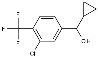 3-Chloro-α-cyclopropyl-4-(trifluoromethyl)benzenemethanol Structure